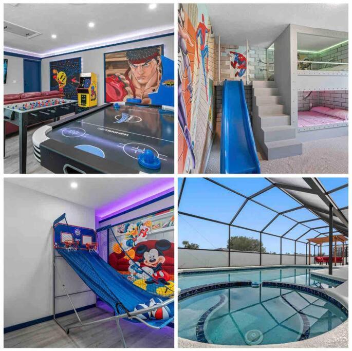 13 Mins From Disney Arcade, Private Pool, & Themed Rooms Orlando Luaran gambar